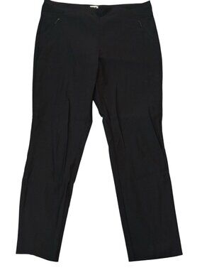 Anne Klein Black Womens Dress Pants Pockets Size Medium Chic Pull On